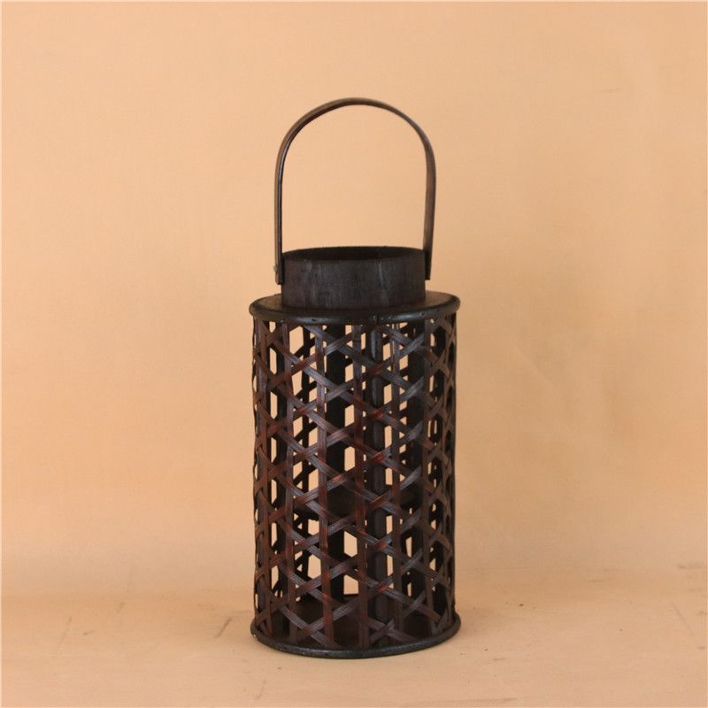 Bamboo candlestick wooden pendant lampshade can be customized thumbnail