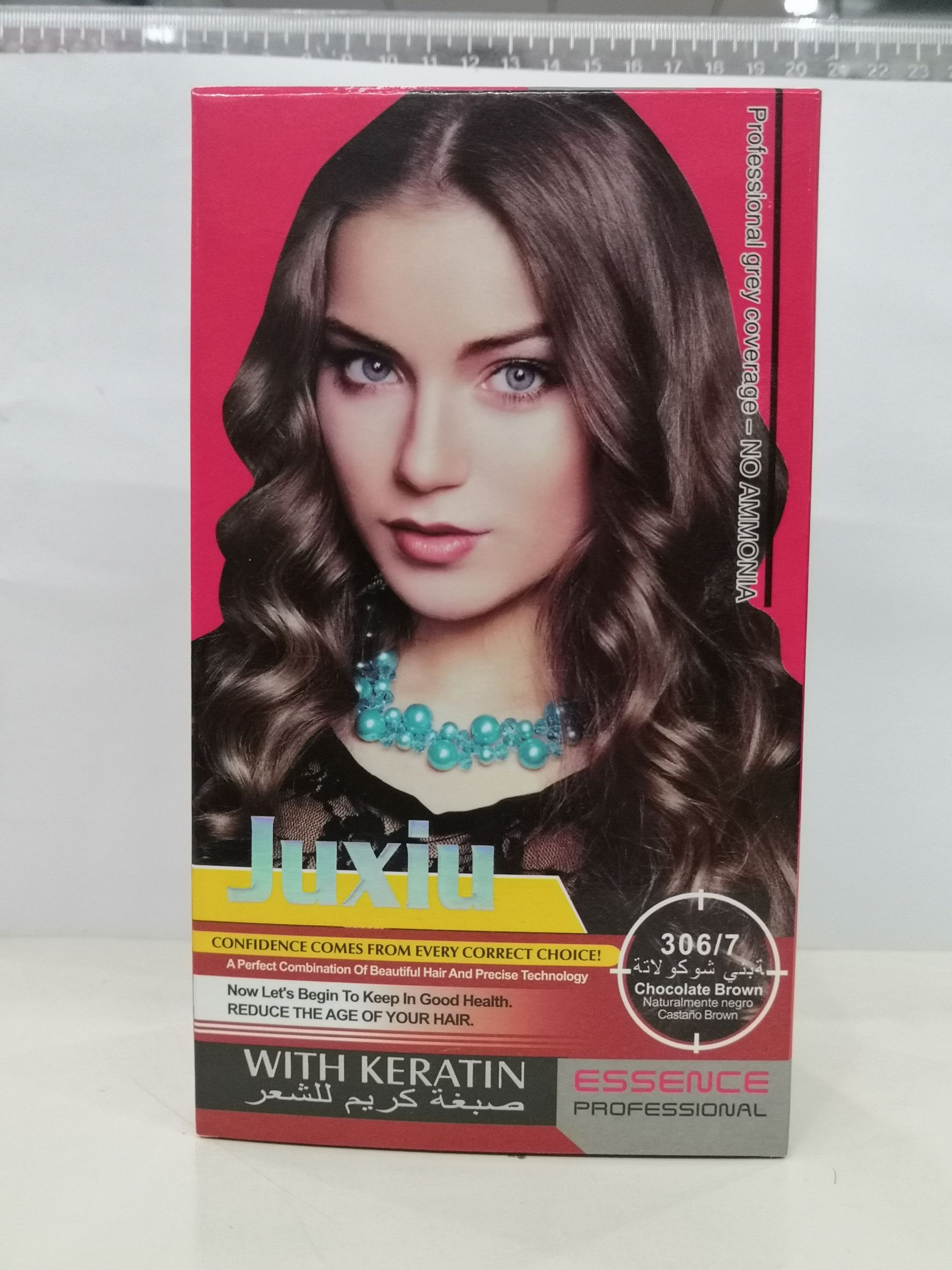 40Ml*2 Red Box Juxiu Hair Color Cream Natural Black/Honey Foam Specification drawing
