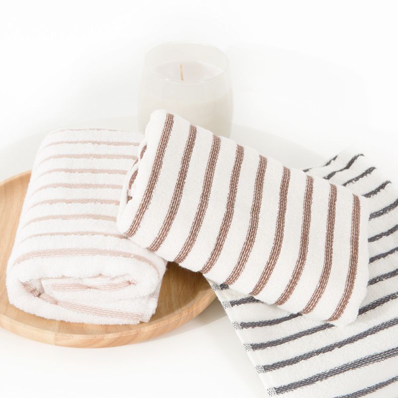 Life Story Pure cotton striped towel, absorbent and soft face towel Specification image