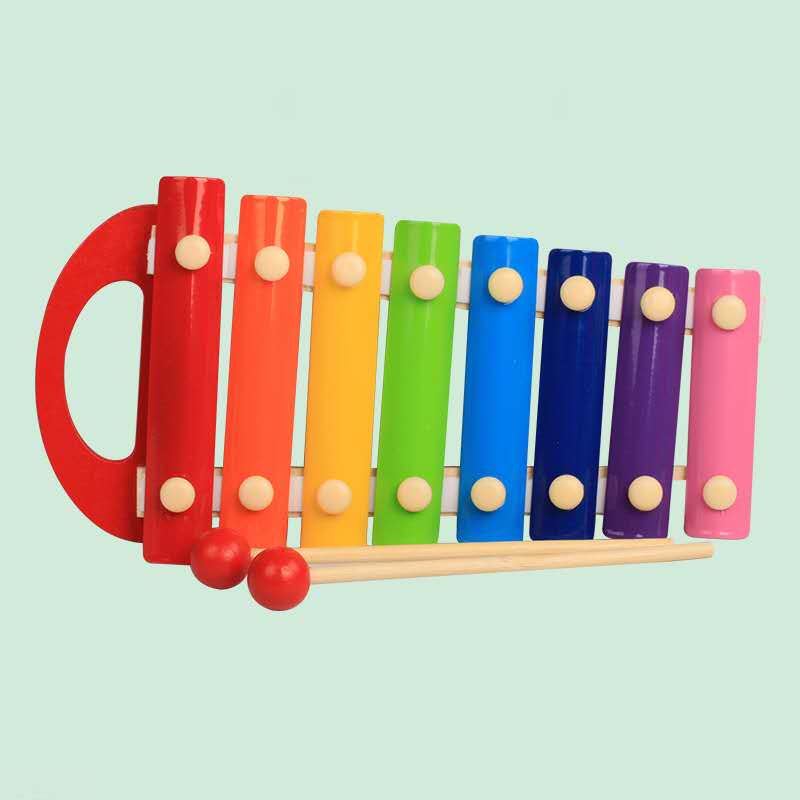 The hand-held eight-tone musical instrument is a toy for early education and music perception cultivation for infants and toddlers Application Scenario