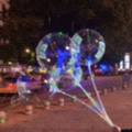 网红气球地推波波球发光带灯火爆款儿童玩具闪光夜光摆摊扫码礼品