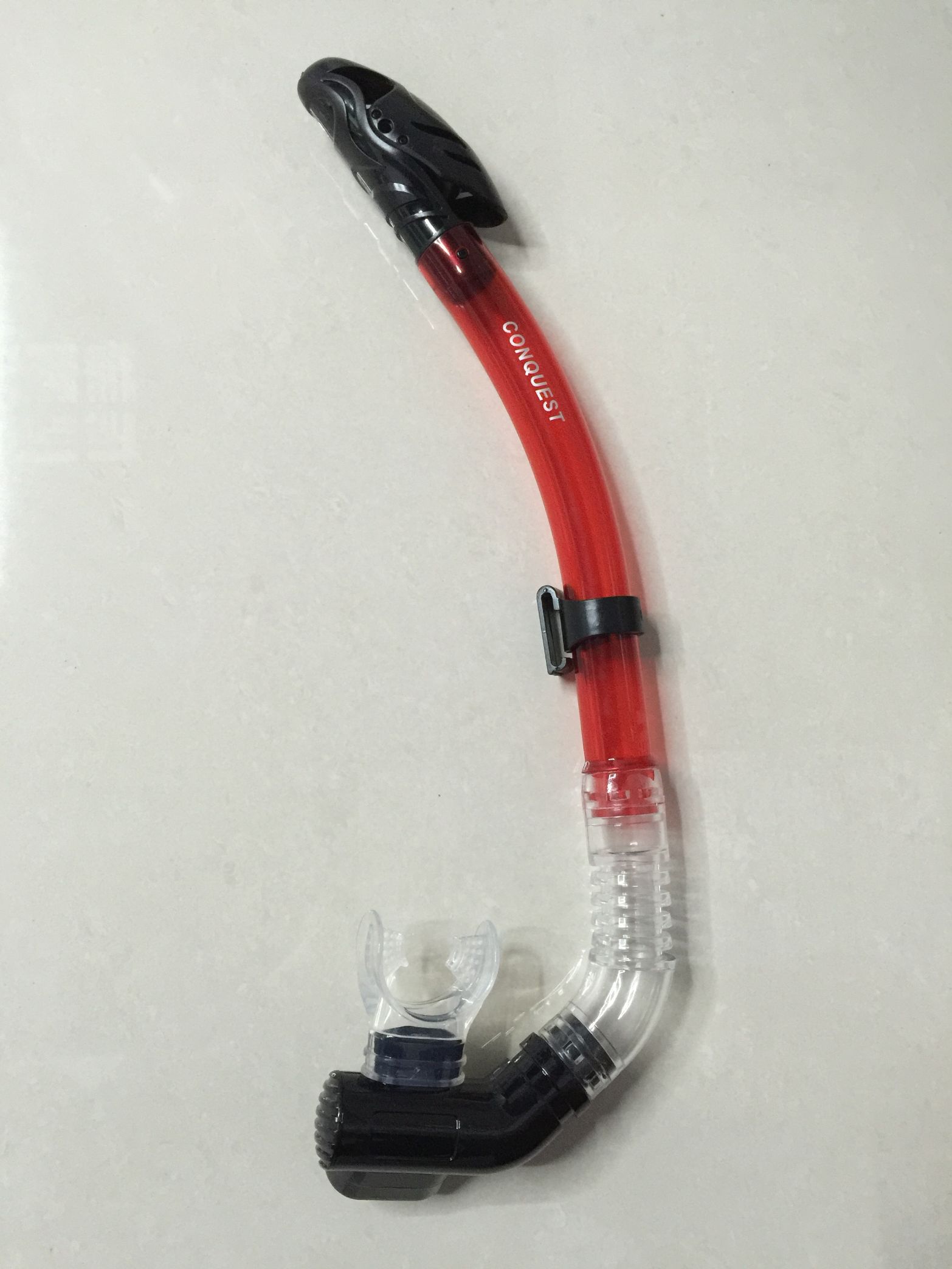 搏路厂家批发现货供应全干式呼吸管潜水镜潜水套装S14S管 大红