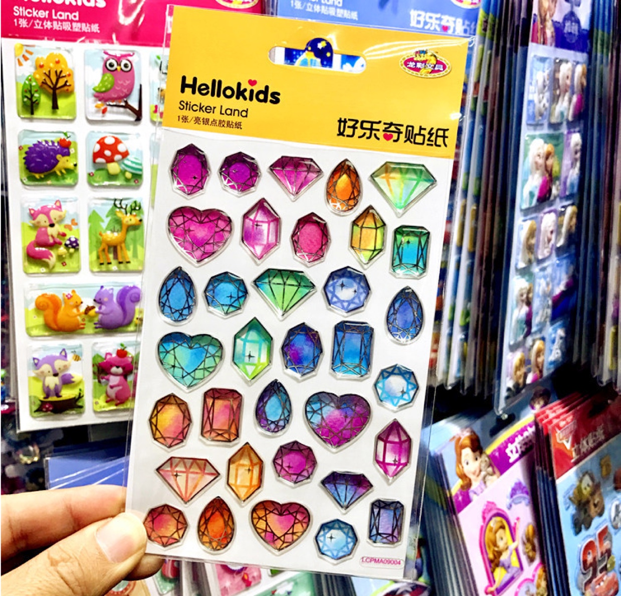 Gem crystal sticker