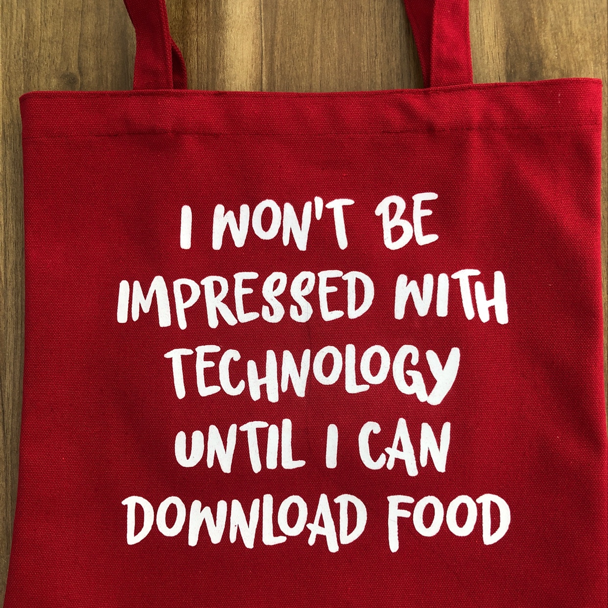 定制 红色帆布包含拉链内袋 无拉链款细节图