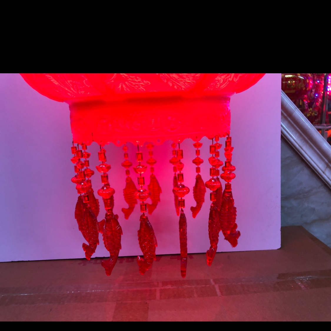 2021 New style factory direct sales and wholesale of phoenix tail rotating winter melon lanterns, festive wedding and festival supplies. Moving into a new home details Picture