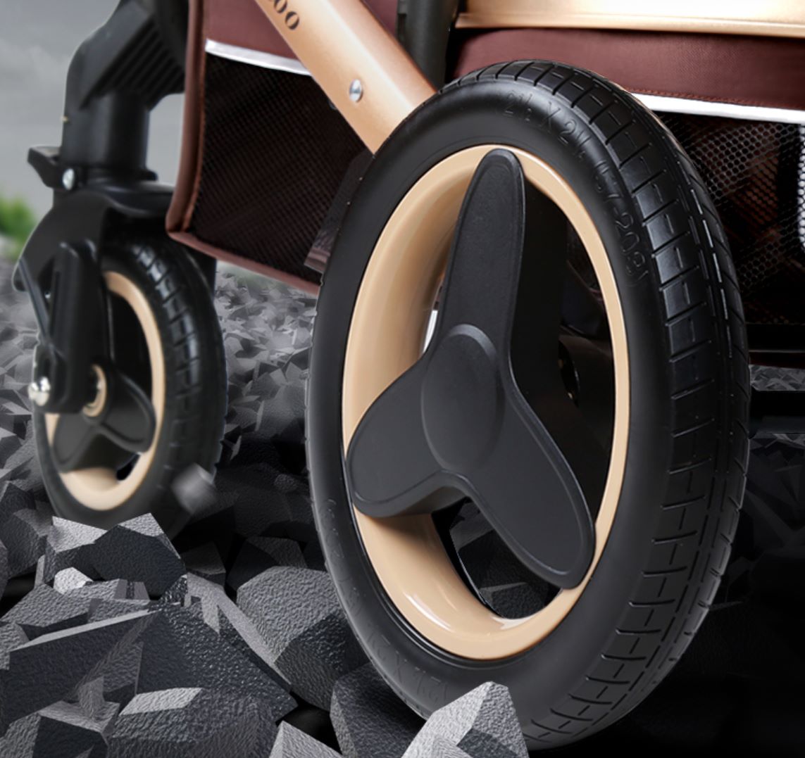 The Belico baby stroller is a lightweight, bidirectional, high-view, folding and shock-absorbing baby stroller that can be used for sitting or lying down detail image 11