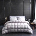 Youdaoplaceholder0 premium white goose down quilt ( grey) Item Picture