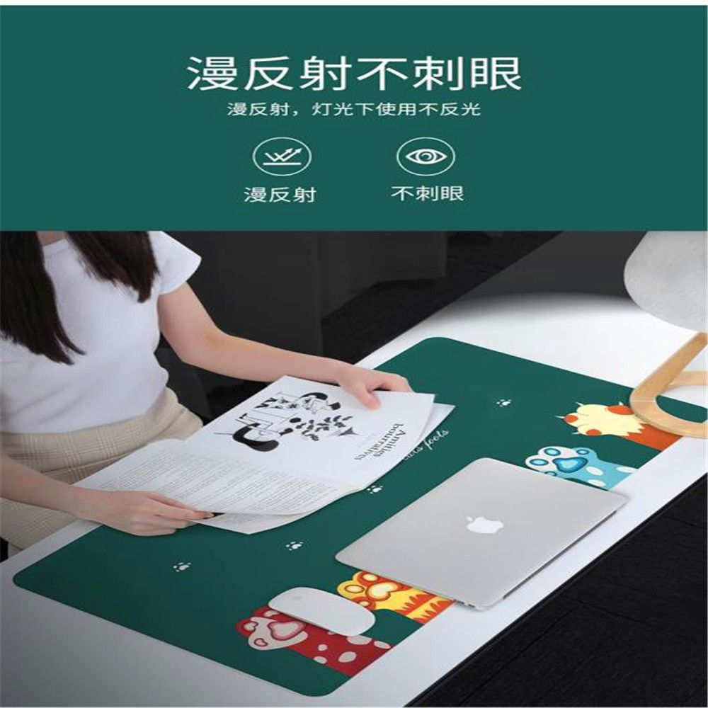 定制PVC超大鼠标垫 餐桌垫可打印设计图案提供单双面花纹印刷 皮革详情图2