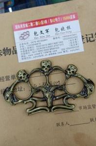 批发零售高档户外武术用品鬼头四指拳扣，指虎详情图2