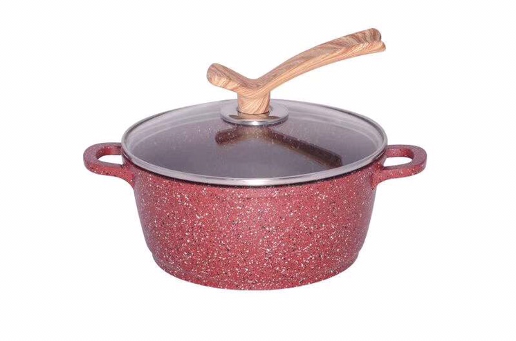 Romantic Soup pot with tourmaline non-stick pan