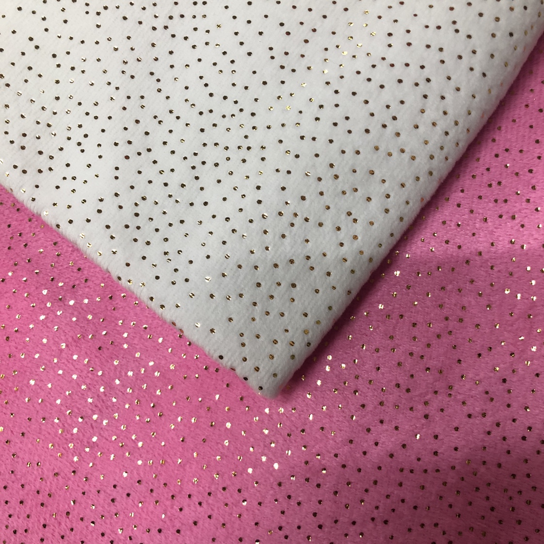 Direct sales of gold-embossed short plush from the manufacturer. New products of the current season are available for wholesale or retail