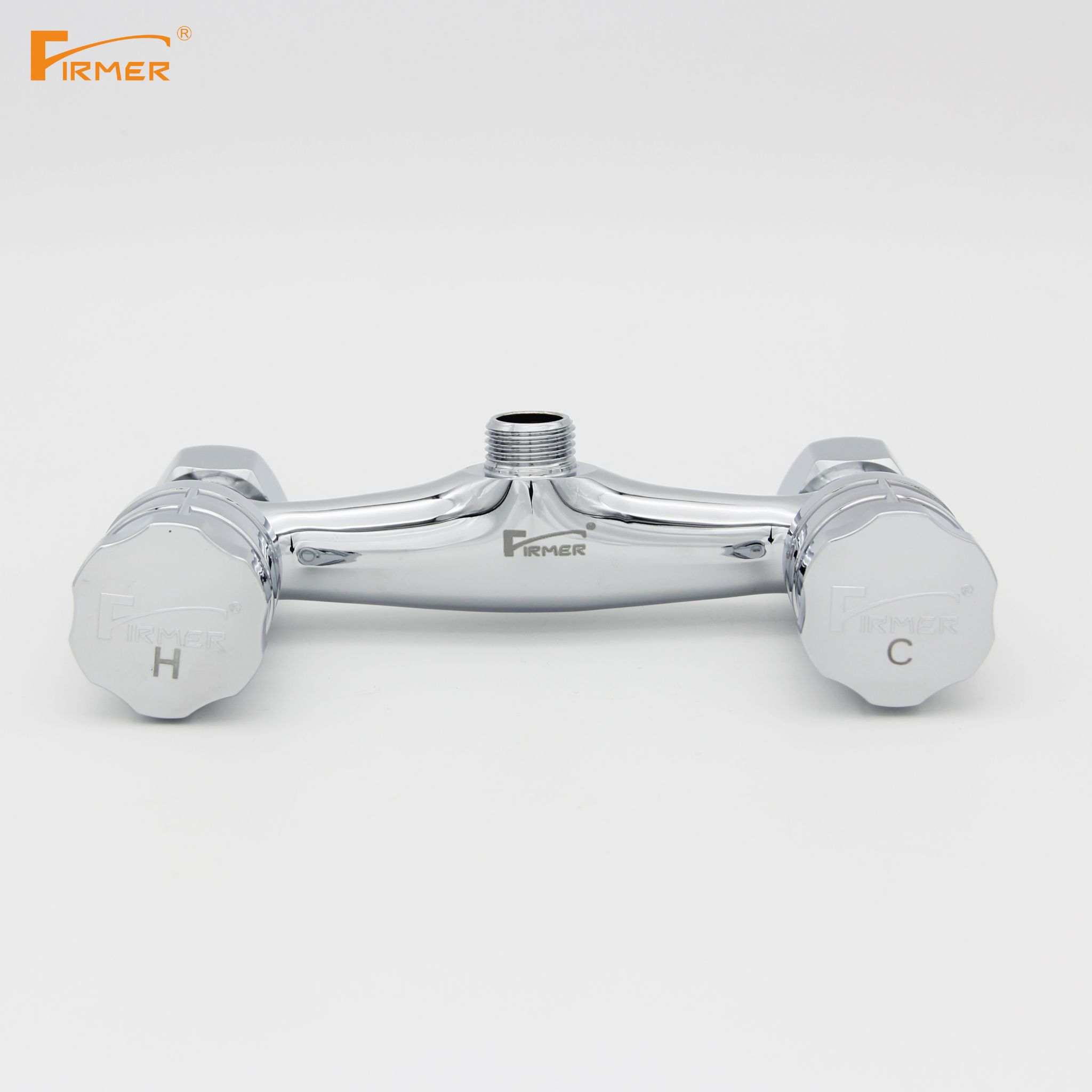FIRMER double switch shower shower faucet full copper bathroom faucet hot and cold double handle double control Application Scenario