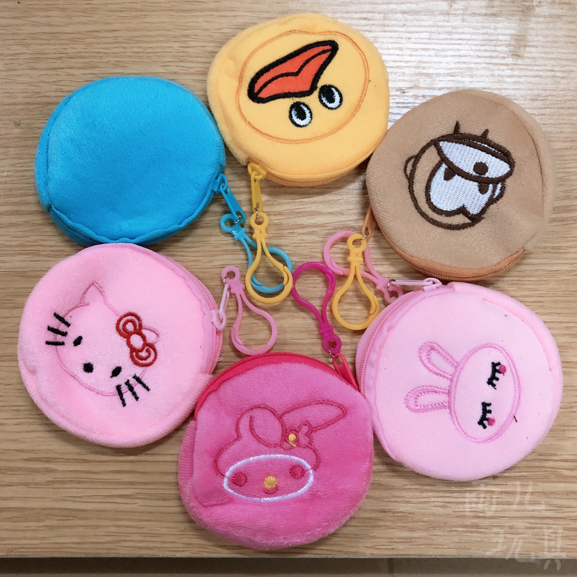 Stuffed toy bag zero wallet key chain key bag coin bag 9cm plush small wallet cartoon animal zero wallet key bag
