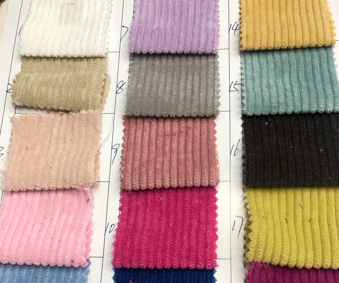 Factory direct sales of multi-color corduroy in stock