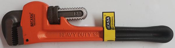 12"美式 桔红沾黑麻重型管子钳详情图2