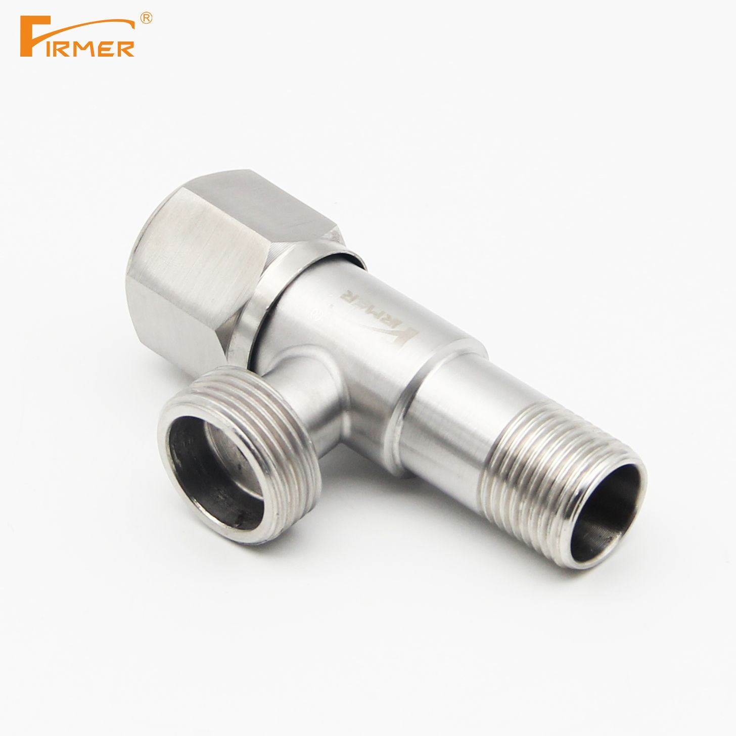 FIRMER 304 stainless steel triangle valve cold and hot water full valve switch off check valve water heater for home use Specification drawing