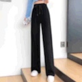 阔脚裤女2020夏新款宽松显瘦直筒裤女拖地长裤休闲裤产品图