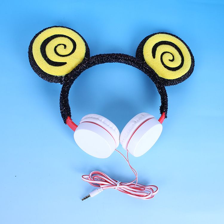 Yakirin头戴式耳机2020新款网红彩色动物耳朵眼睛儿童音乐耳机详情图4