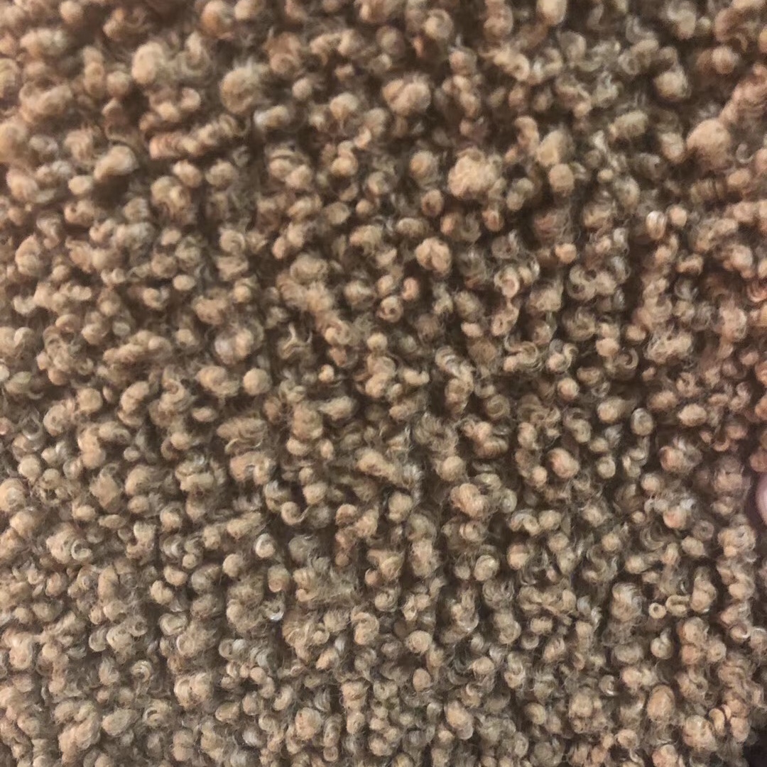 Lana de grano pequeño pelo curly pequeño peluche bucle tela de mapache tela pelo de cordero pelotas pelo corto altai single face