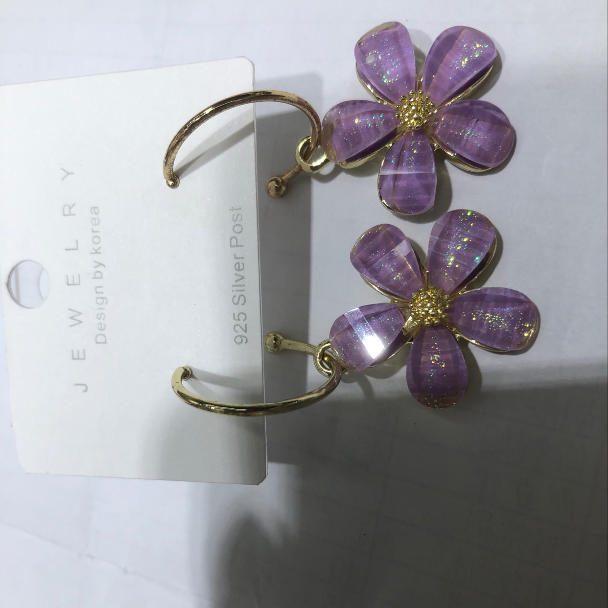 淡紫雏菊耳坠产品图