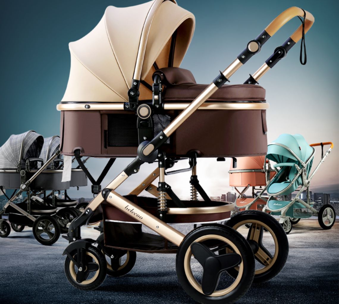 The Belico baby stroller is a lightweight, bidirectional, high-view, folding and shock-absorbing baby stroller that can be used for sitting or lying down detail image 10