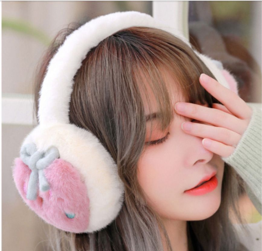 Earmuffs Lovely warm earmuffs foldable thickened earmuffs earmuffs covered with hats and caps
