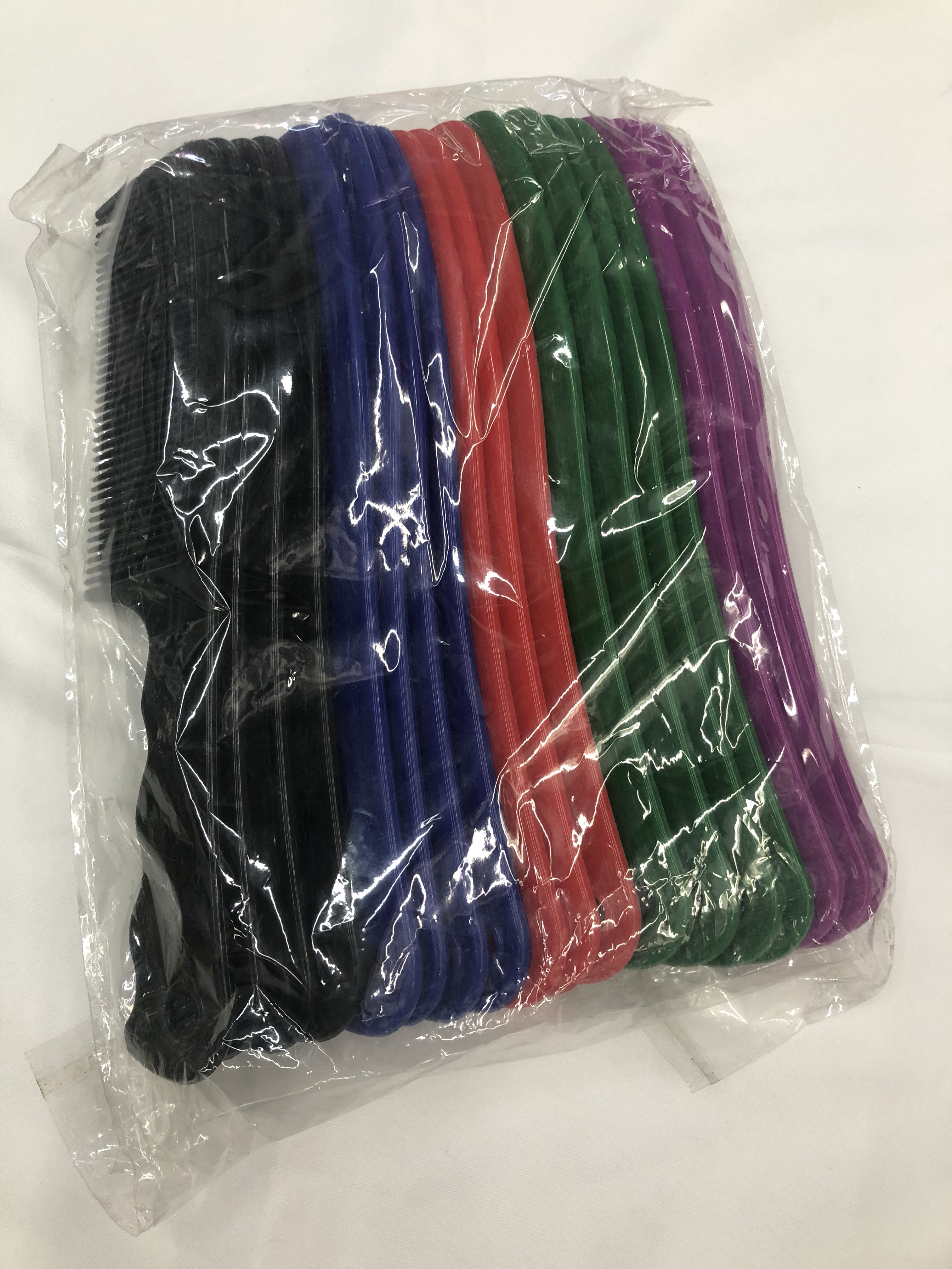 厂家直销3606大号塑料梳子5色混外贸热销梳子波浪梳子彩色梳子详情图7