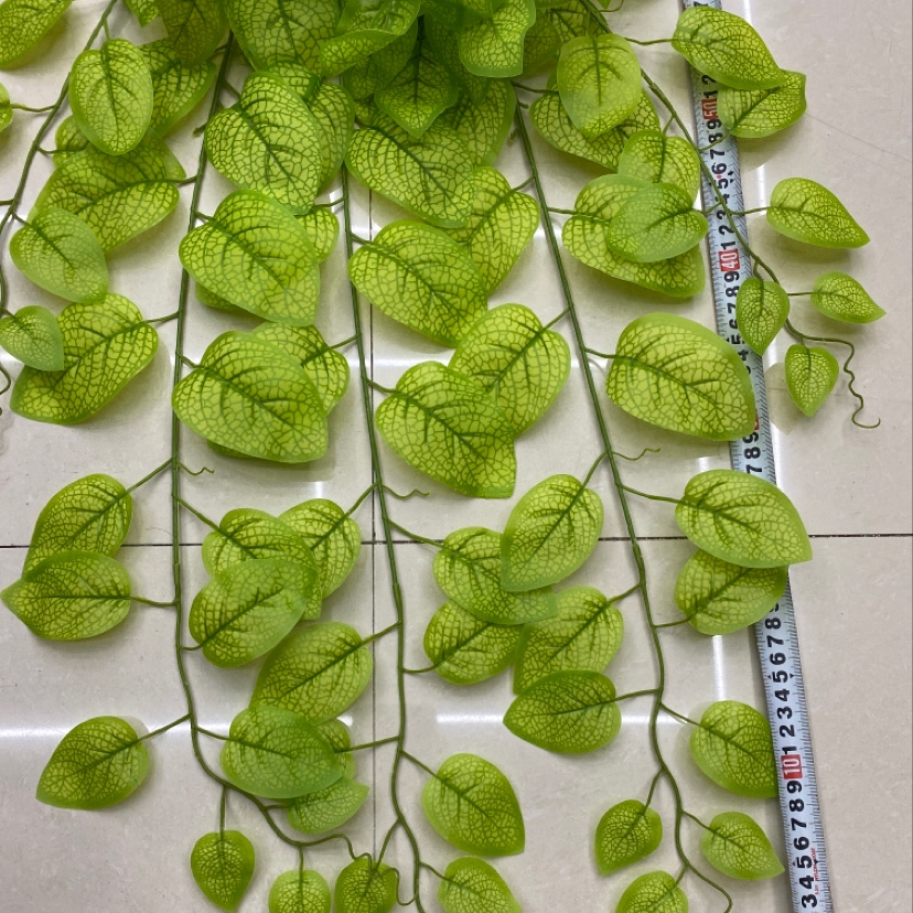125 rubber leaf green mesh leaf details Picture