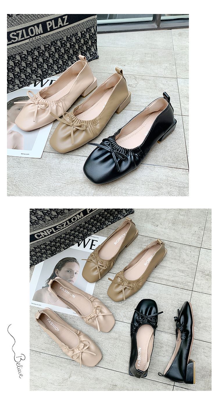 森系仙气仙女风温柔单鞋女法式配裙复古低跟粗跟蝴蝶结褶皱奶奶鞋爆款外贸鞋网面鞋休闲鞋运动鞋透气耐穿w12345502详情图18