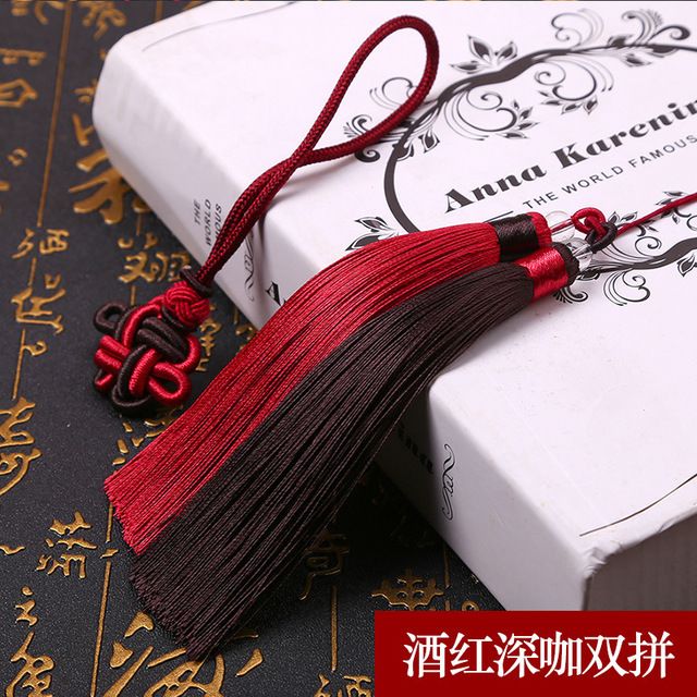 高档 中国结挂件 吉祥结双色流苏搭配 小中国结 手工DIY挂件详情图8