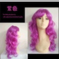 Wig female prop, long curly hair, colorful big waves, Halloween masquerade ball cosplay, funny party costume Application Scenario