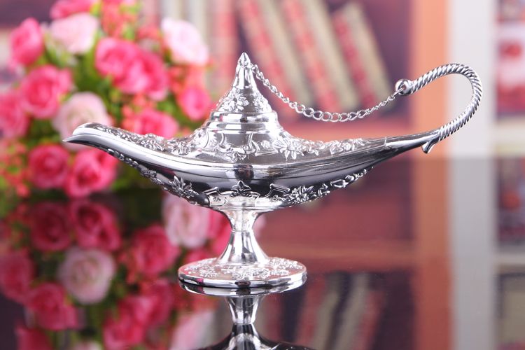 阿拉丁神灯锡器复古欧式工艺品合金创意俄罗斯许愿灯家居金属摆件详情图3
