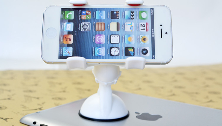 双夹车载手机支架 多功能手机支架S011