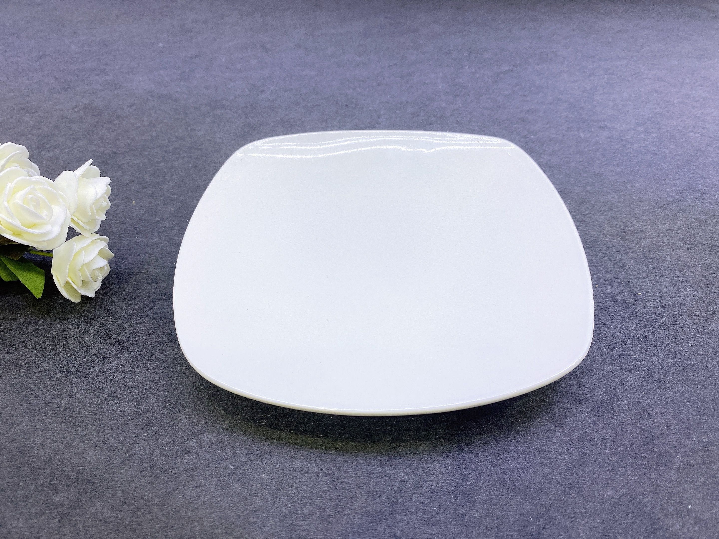 白色7.5寸方盘  牛排盘 餐盘