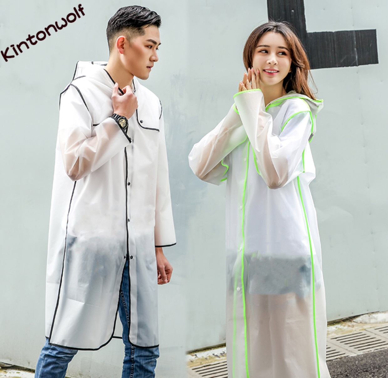 EVA raincoat Non-disposable protective rain wear rain poncho thumbnail
