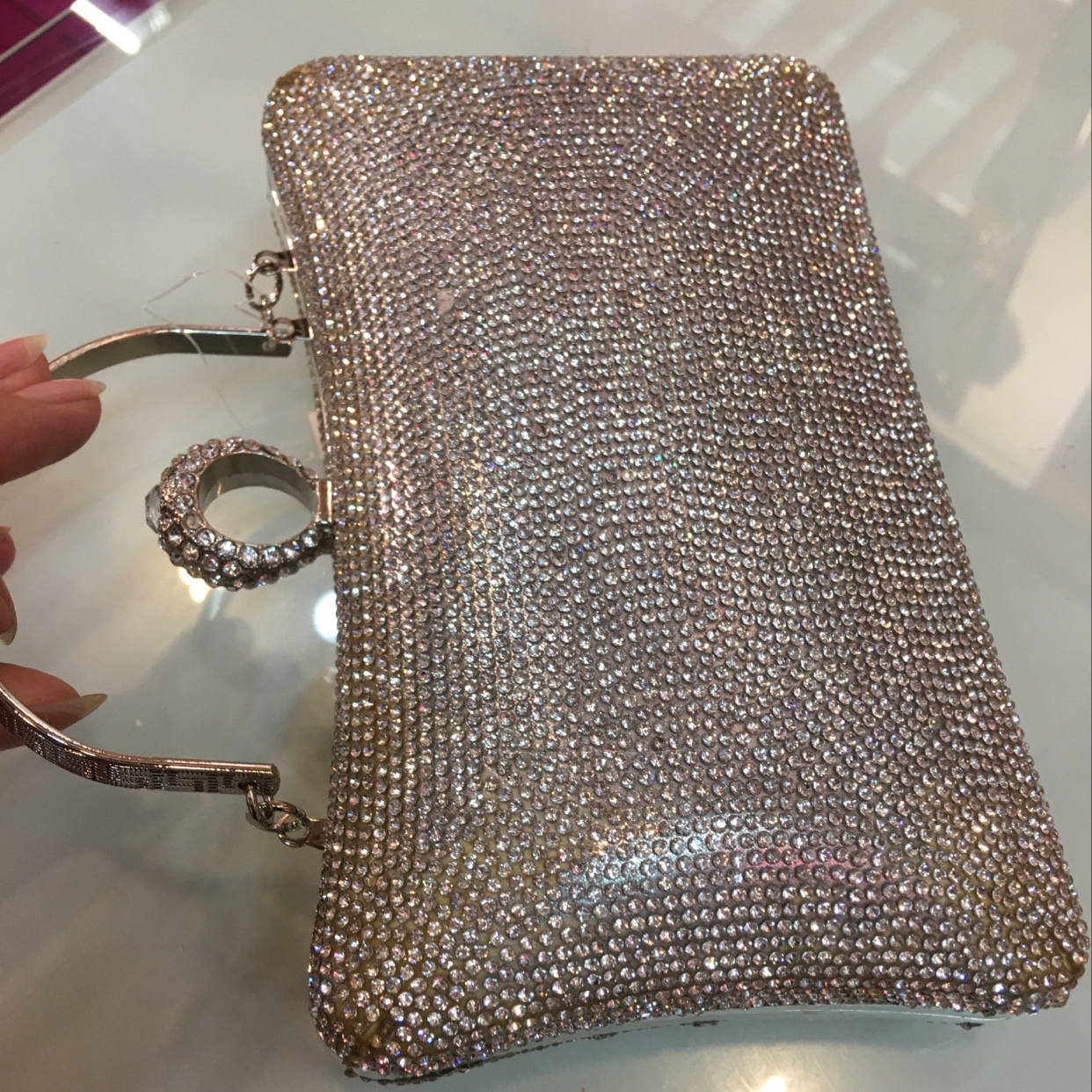 2020 Classic Vintage Elements Crystal Dinner Bag Hold Bag Shoulder Bag Hold Bag details Picture