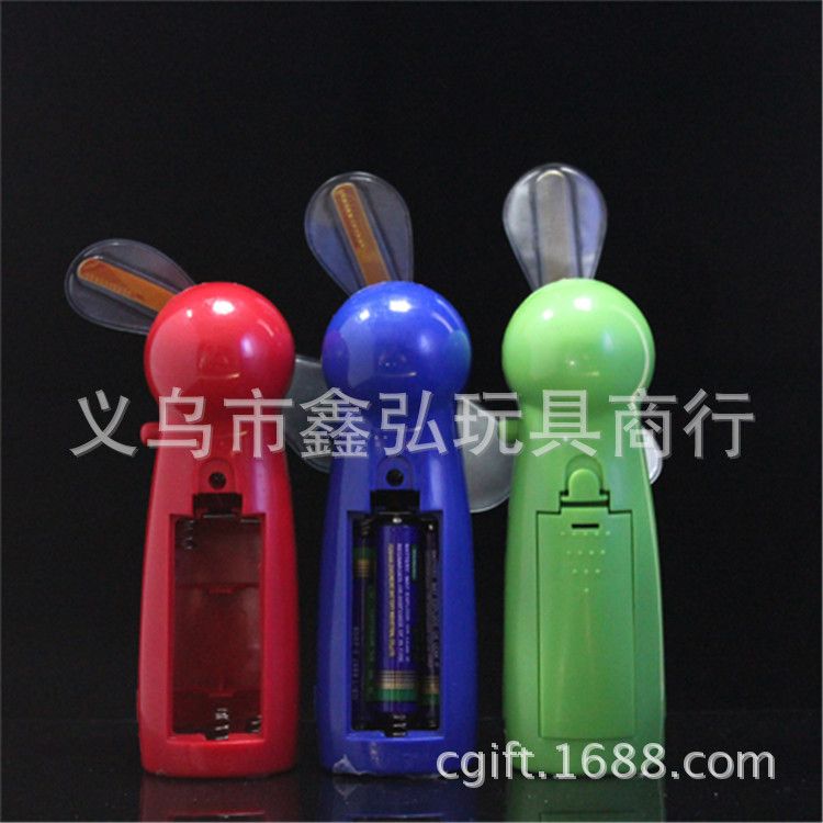LED闪字迷你发光风扇 USB可充电礼品风扇 炫彩电动迷你发光风扇详情图4