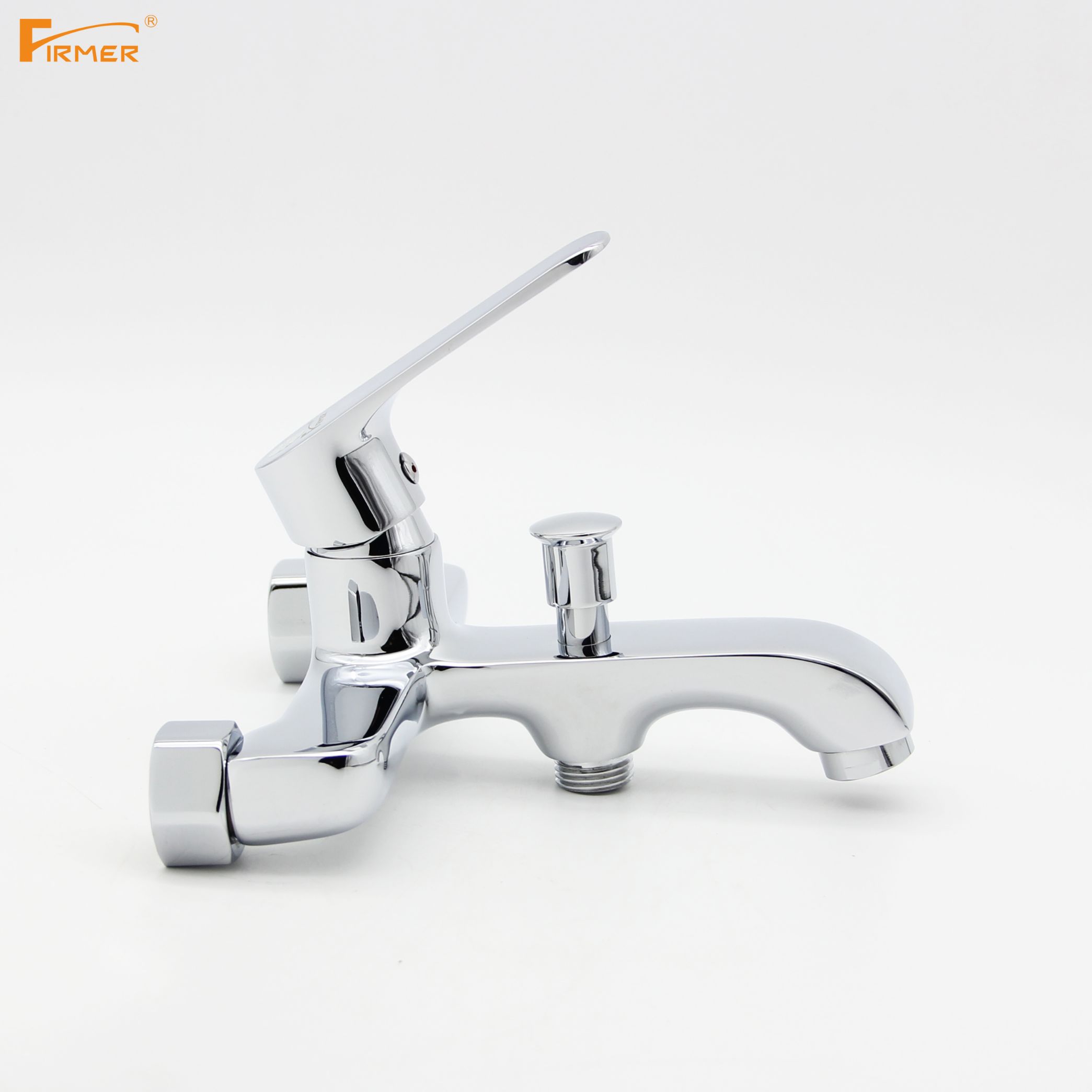 FIRMER Shower faucet all copper hot and cold bath triple bath tub bath faucet Specification drawing
