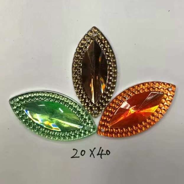20x40 horse eye satellite face double lace double hole