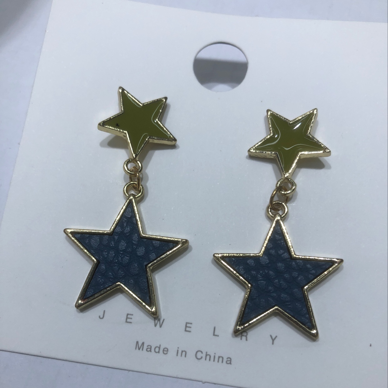 五角星耳坠
