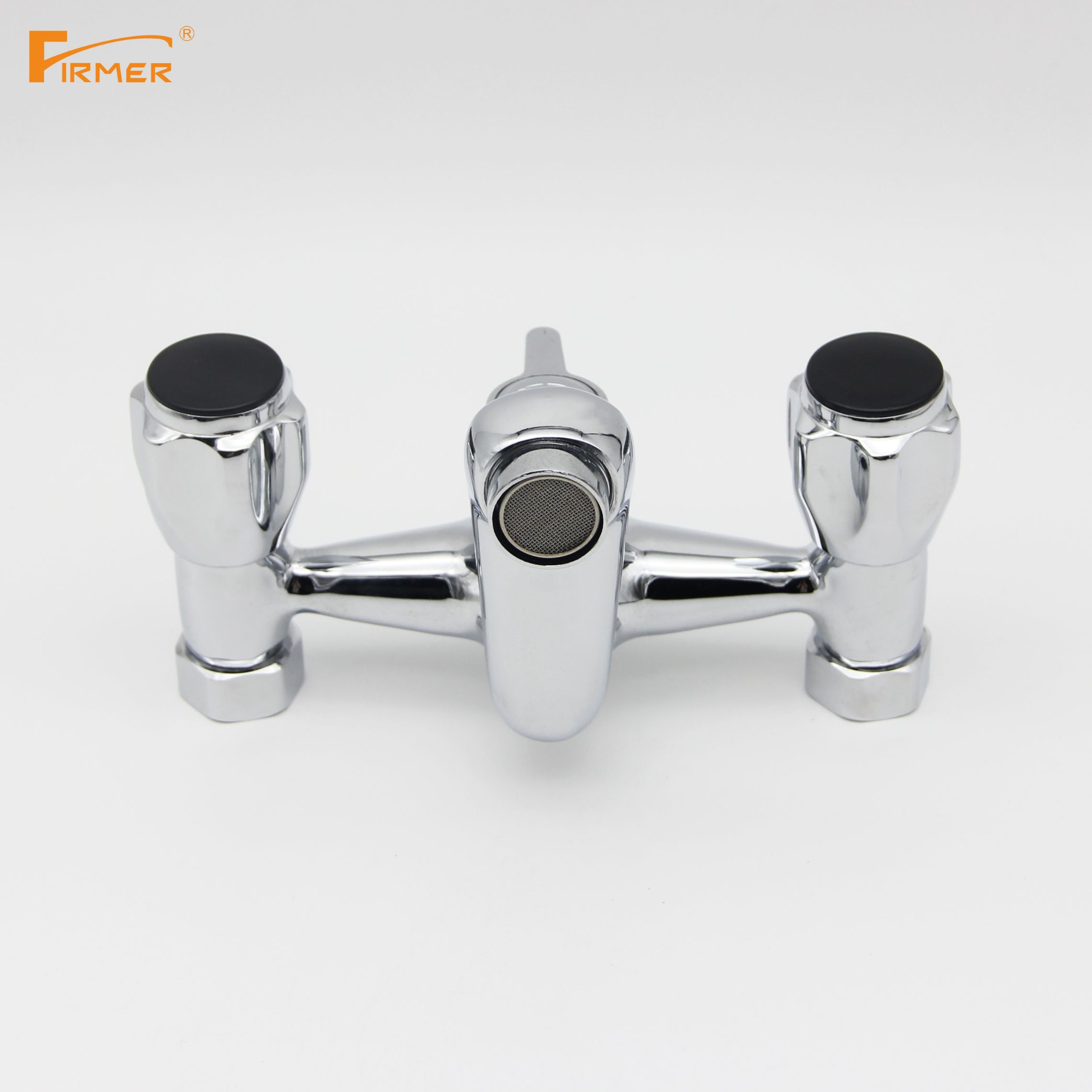 FIRMER shower faucet all copper mixing valve bath switch bathroom triple cold and hot water faucet full figure