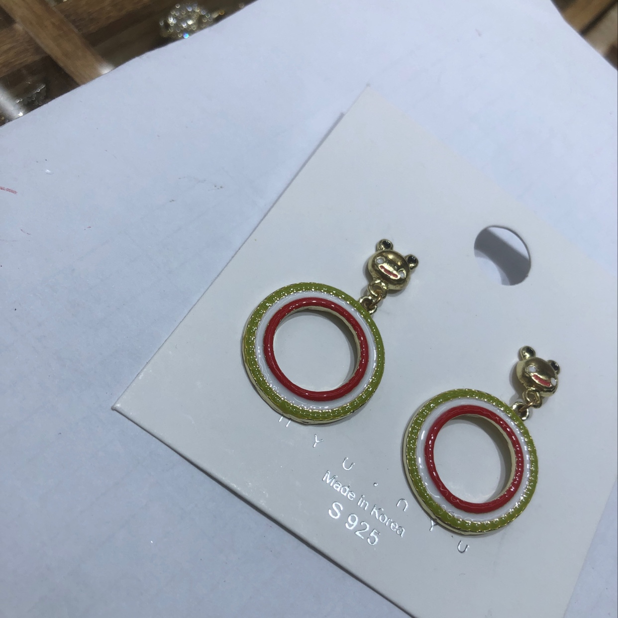 混色耳环产品图