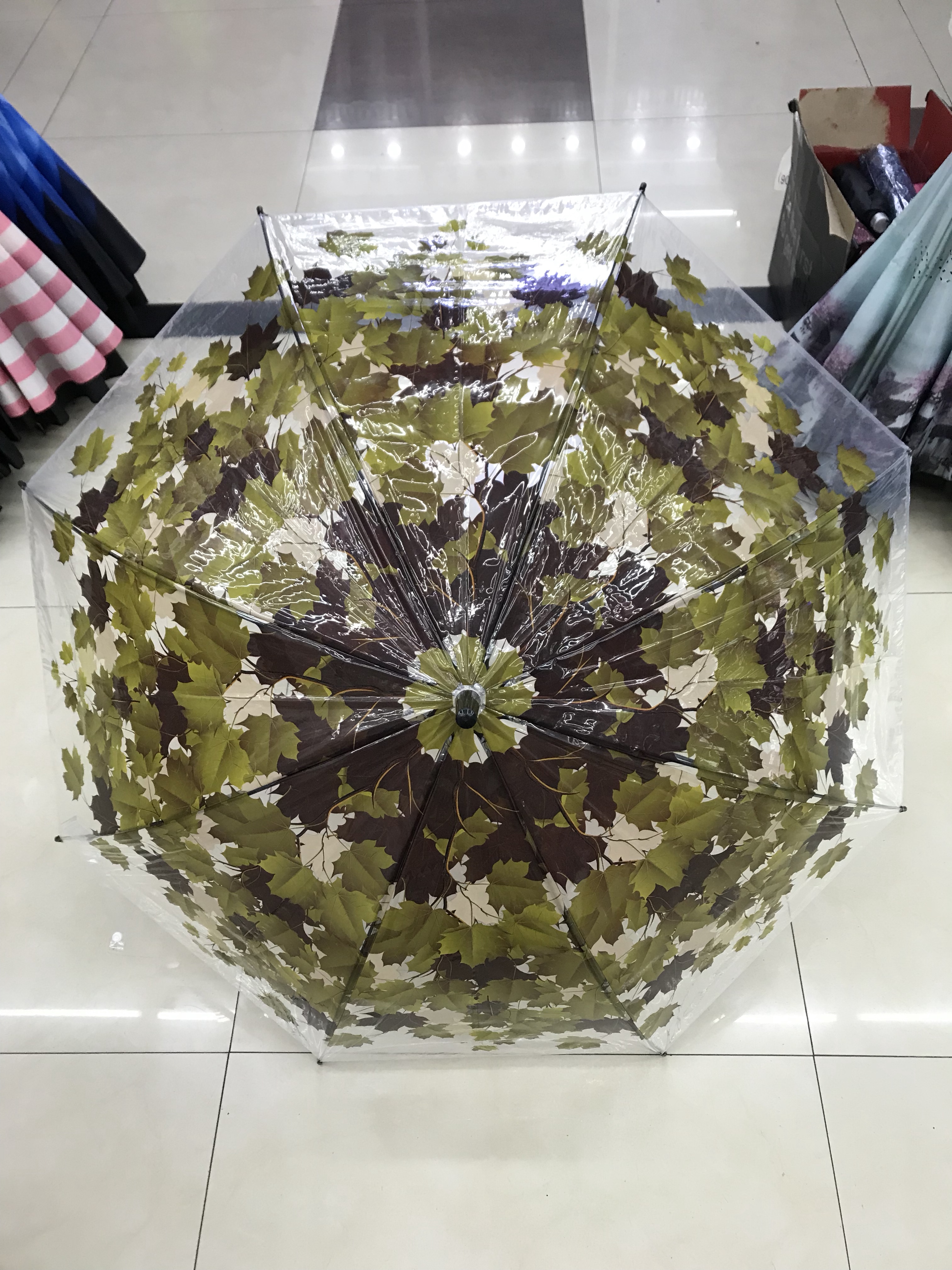 POE Maple Leaf Umbrella Creative Decorative Umbrella details Picture