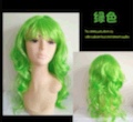 Wig female prop, long curly hair, colorful big waves, Halloween masquerade ball cosplay, funny party costume undefined