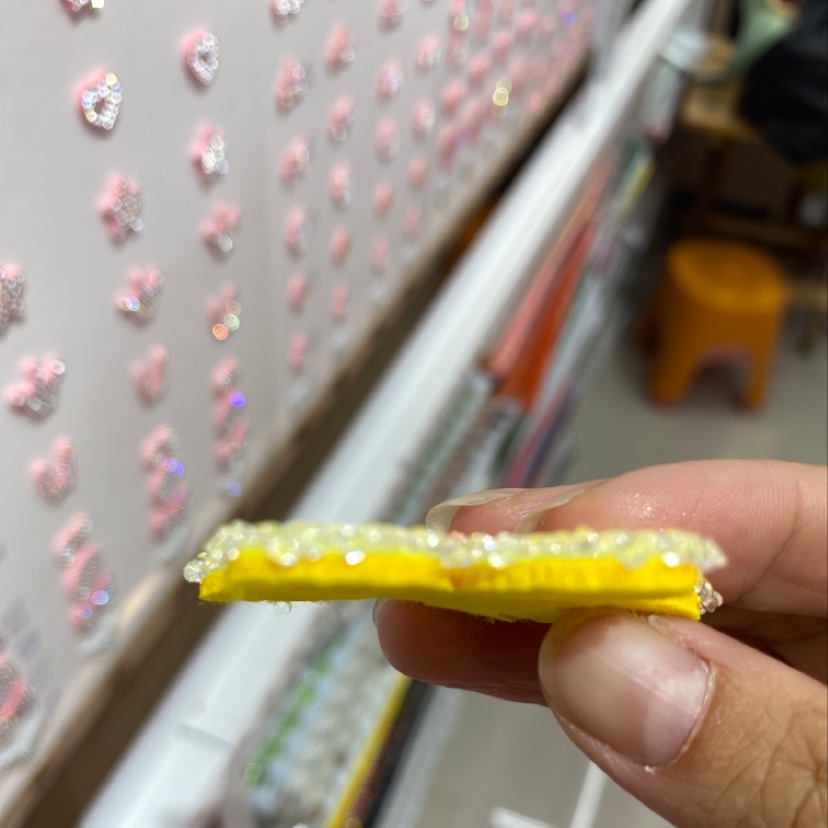 Diamond Five Star Ultrasonic Embossed Patch Diy Hair Accessories Semi-Finished Specification drawing