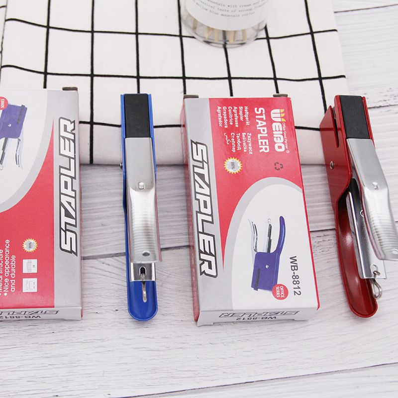 Weibo No. 12 stapler, direct sales from the manufacturer, WB-8812 stapler for office and factory use detail image 1