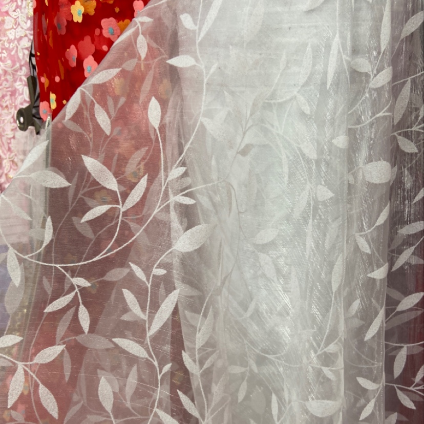 White Vine Three Gauze Material Multi-Color Optional Decorative Headdress Crafts Fabric Clothing details Picture