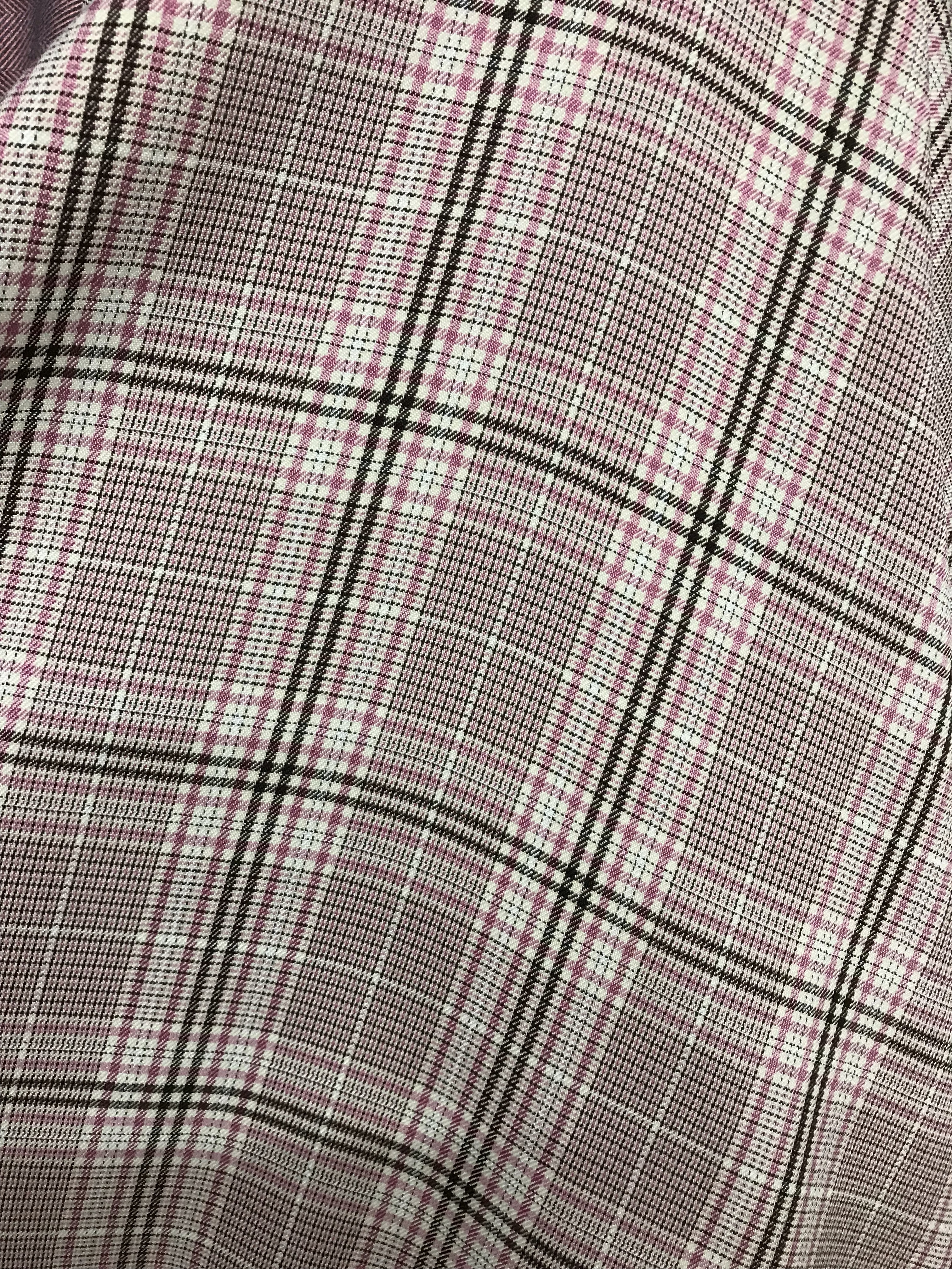 Checkered fabric, checkered skirt fabric, accessories, hair bands, hair ornaments, handicrafts, fabric Application Scenario