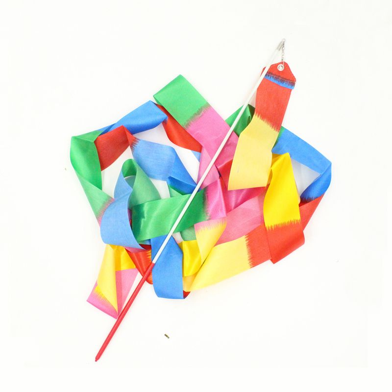 Gymnastics art ribbon ribbon beginner toy ribbon artistic gymnastics rope Ding cloth ribbon selling wholesale details Picture