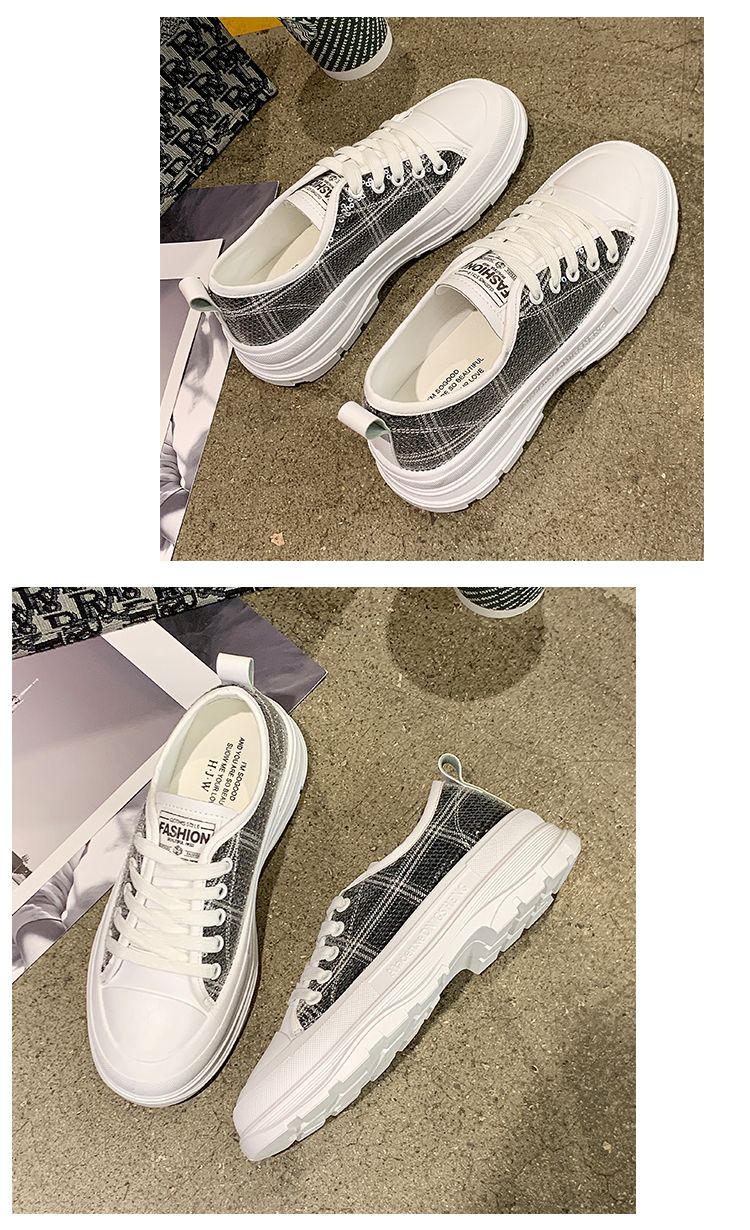 厚底小白鞋女百搭单鞋2020新款网红洋气亮片运动休闲学生松糕女鞋详情图14